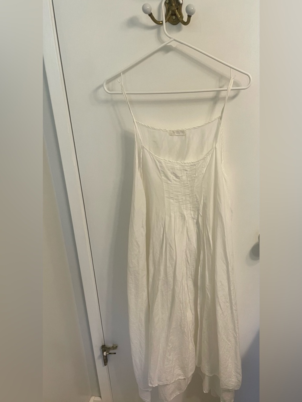 CP Shades White Maxi Slip Dress wedding after party